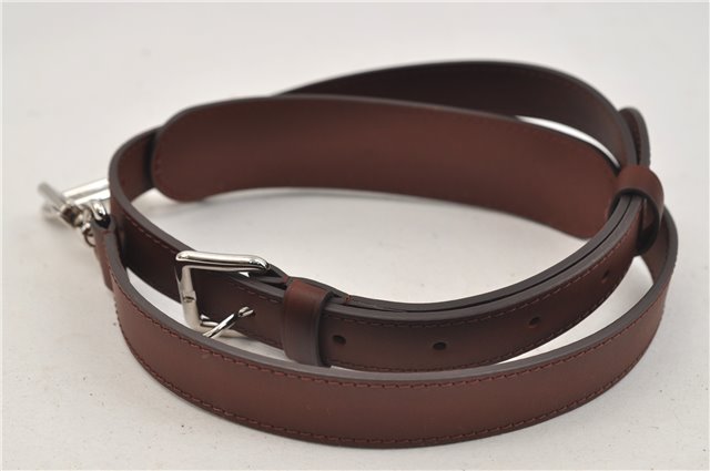 Authentic Louis Vuitton Leather Shoulder Strap Brown 38.6-47.8