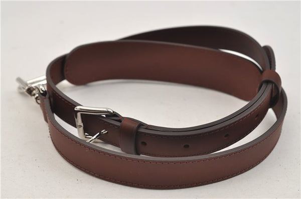 Authentic Louis Vuitton Leather Shoulder Strap Brown 38.6-47.8" LV 2247E