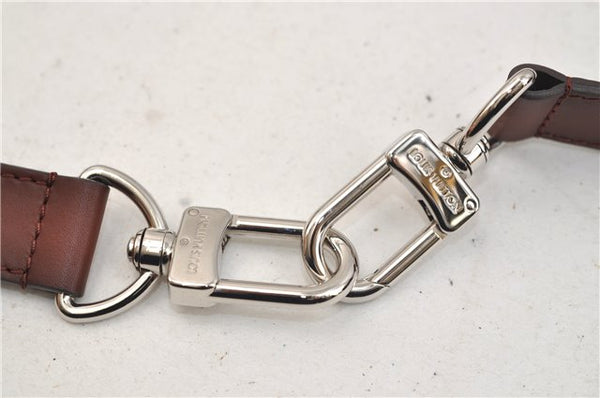 Authentic Louis Vuitton Leather Shoulder Strap Brown 38.6-47.8" LV 2247E