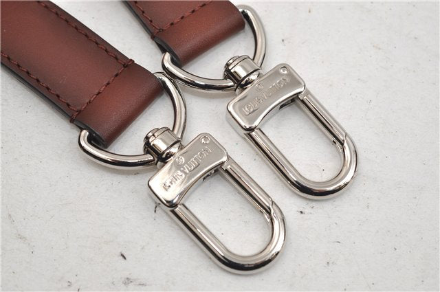 Authentic Louis Vuitton Leather Shoulder Strap Brown 38.6-47.8