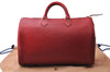 Authentic Louis Vuitton Epi Speedy 35 Hand Bag Red M42997 LV 2249D