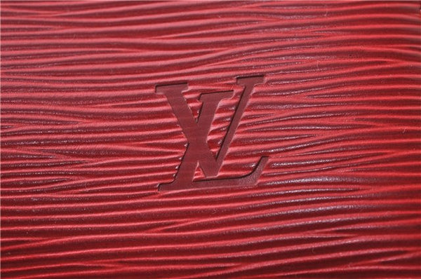 Authentic Louis Vuitton Epi Speedy 35 Hand Bag Red M42997 LV 2249D