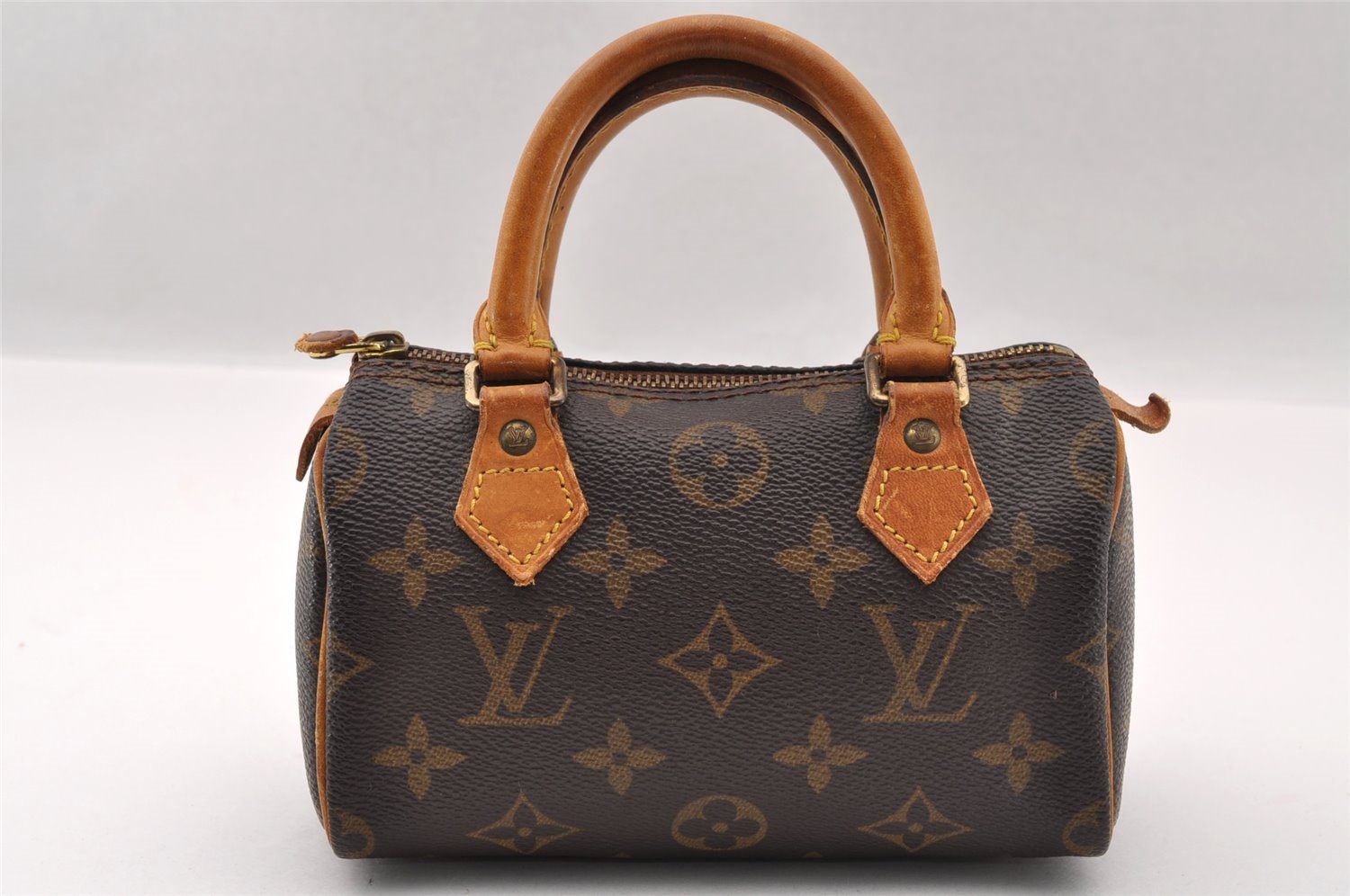 Authentic Louis Vuitton Monogram Mini Speedy Hand Bag Purse M41534 LV 2249I