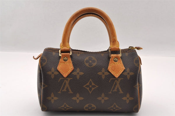 Authentic Louis Vuitton Monogram Mini Speedy Hand Bag Purse M41534 LV 2249I