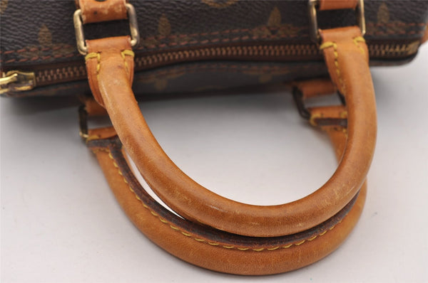 Authentic Louis Vuitton Monogram Mini Speedy Hand Bag Purse M41534 LV 2249I