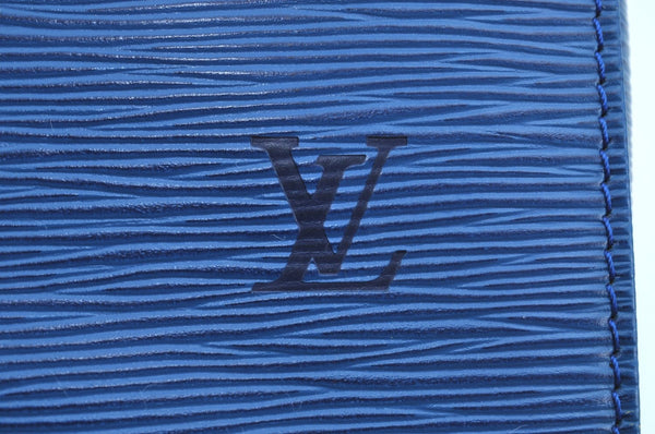 Authentic Louis Vuitton Epi Speedy 35 Hand Boston Bag Blue M42995 LV 2250F