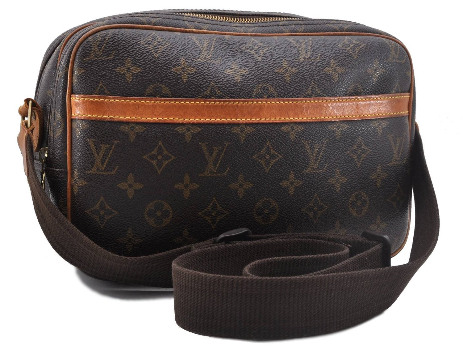 Auth Louis Vuitton Monogram Reporter PM Shoulder Cross Body Bag M45254 LV 2252D
