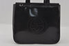 Authentic GUCCI Interlocking G 2Way Shoulder Hand Bag Enamel Black Junk 2252I