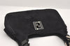 Authentic FENDI Vintage Shoulder Bag Purse Unborn Calf Leather Black 2253I