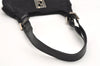 Authentic FENDI Vintage Shoulder Bag Purse Unborn Calf Leather Black 2253I
