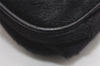 Authentic FENDI Vintage Shoulder Bag Purse Unborn Calf Leather Black 2253I