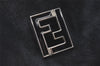Authentic FENDI Vintage Shoulder Bag Purse Unborn Calf Leather Black 2253I