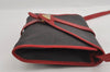 Authentic YVES SAINT LAURENT Shoulder Cross Body Bag PVC Leather Gray 2254I