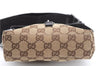 Authentic GUCCI Vintage Waist Body Bag Purse GG Canvas Leather 92543 Brown 2256F