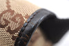 Authentic GUCCI Vintage Waist Body Bag Purse GG Canvas Leather 92543 Brown 2256F