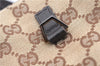 Authentic GUCCI Vintage Waist Body Bag Purse GG Canvas Leather 92543 Brown 2256F