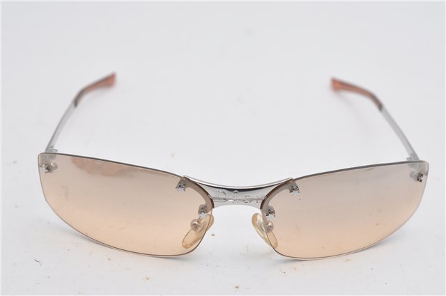 Authentic Christian Dior MINI POP Sunglasses YB7KH Plastic Orange Silver 2258G