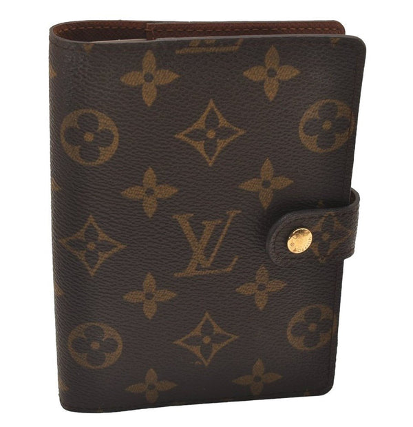Authentic Louis Vuitton Monogram Agenda PM Notebook Cover R20005 LV 2260I