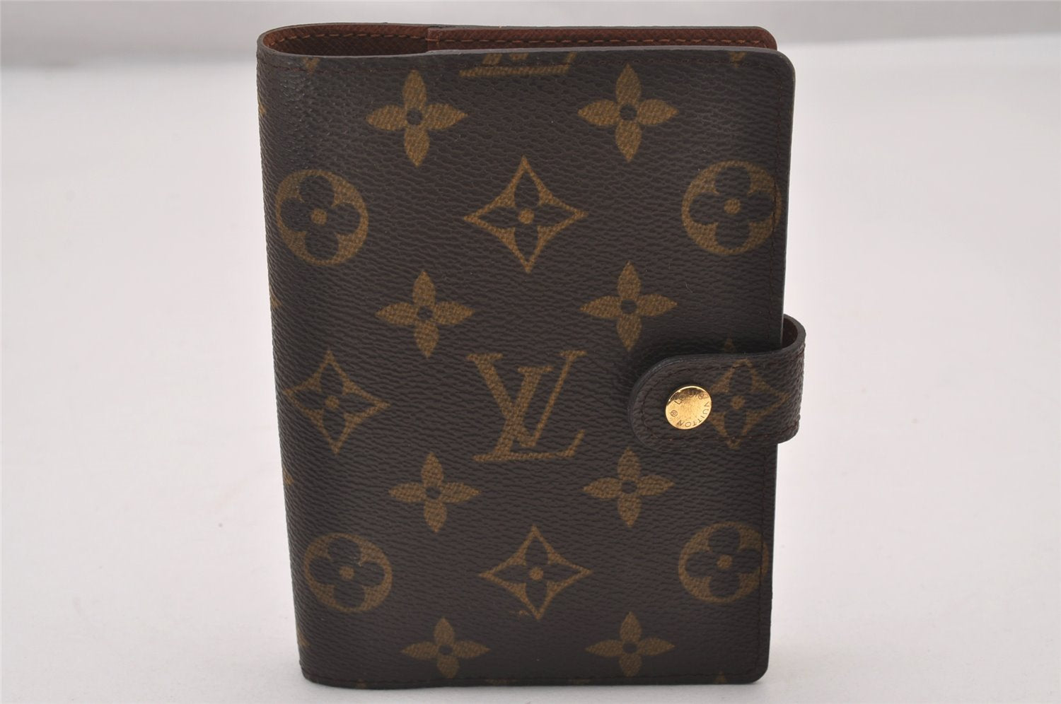 Authentic Louis Vuitton Monogram Agenda PM Notebook Cover R20005 LV 2260I