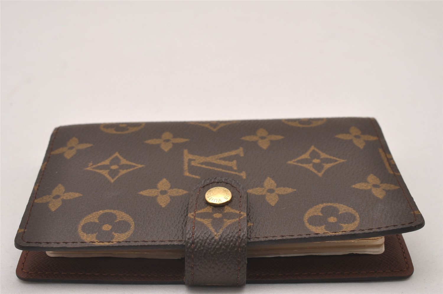 Authentic Louis Vuitton Monogram Agenda PM Notebook Cover R20005 LV 2260I