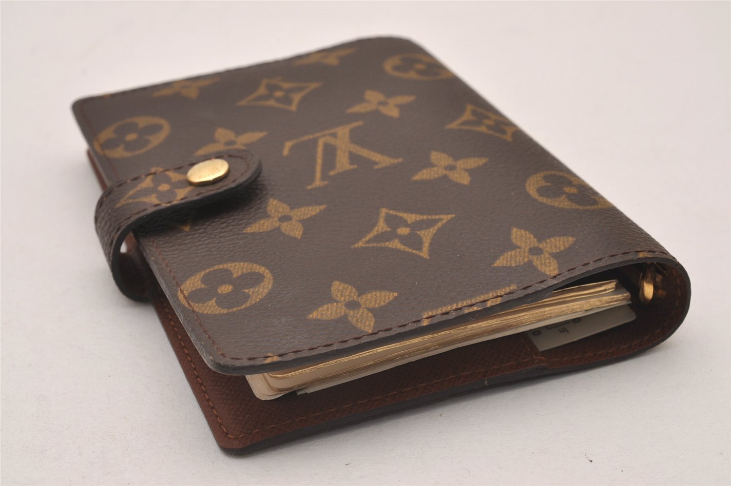 Authentic Louis Vuitton Monogram Agenda PM Notebook Cover R20005 LV 2260I