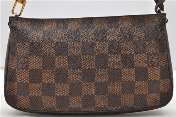 Authentic Louis Vuitton Damier Navona Hand Pouch N51983 LV 2262D