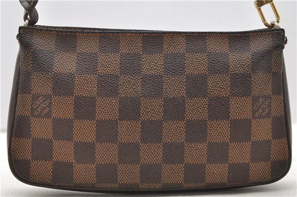 Authentic Louis Vuitton Damier Navona Hand Pouch N51983 LV 2262D