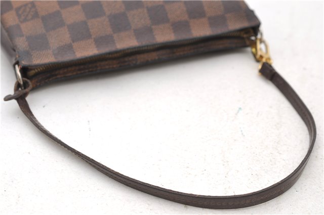 Authentic Louis Vuitton Damier Navona Hand Pouch N51983 LV 2262D