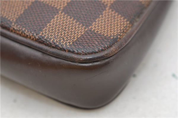 Authentic Louis Vuitton Damier Navona Hand Pouch N51983 LV 2262D