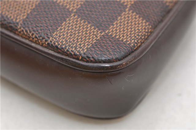 Authentic Louis Vuitton Damier Navona Hand Pouch N51983 LV 2262D