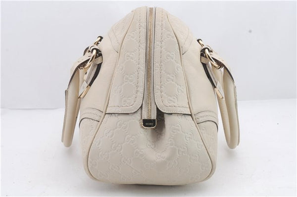 Authentic GUCCI Guccissima Leather Shoulder Hand Bag 131507 White 2263D