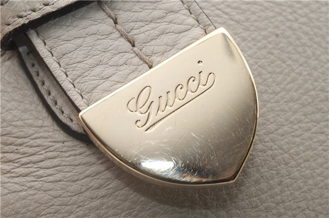 Authentic GUCCI Guccissima Leather Shoulder Hand Bag 131507 White 2263D