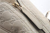 Authentic GUCCI Guccissima Leather Shoulder Hand Bag 131507 White 2263D