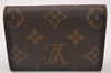 Authentic Louis Vuitton Monogram Porte Monnaie Plat Coin Purse M61930 LV 2263I