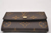 Authentic Louis Vuitton Monogram Porte Monnaie Plat Coin Purse M61930 LV 2263I