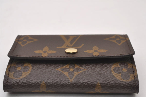 Authentic Louis Vuitton Monogram Porte Monnaie Plat Coin Purse M61930 LV 2263I