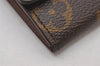 Authentic Louis Vuitton Monogram Porte Monnaie Plat Coin Purse M61930 LV 2263I