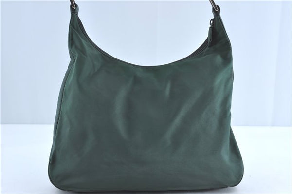 Authentic PRADA Nylon Tessuto Shoulder Tote Bag Green Khaki 2264C