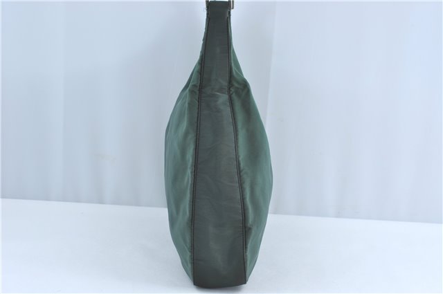 Authentic PRADA Nylon Tessuto Shoulder Tote Bag Green Khaki 2264C