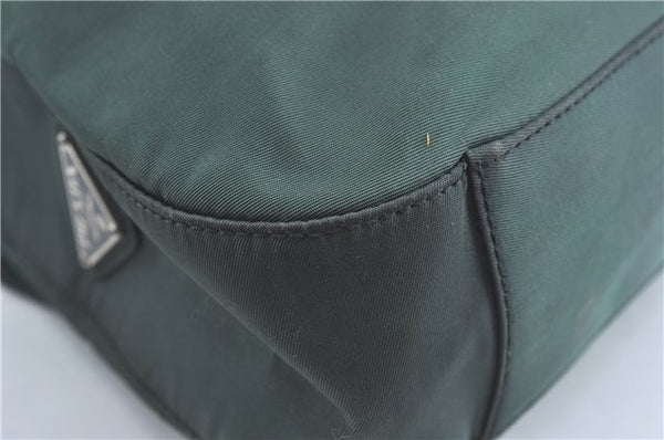 Authentic PRADA Nylon Tessuto Shoulder Tote Bag Green Khaki 2264C