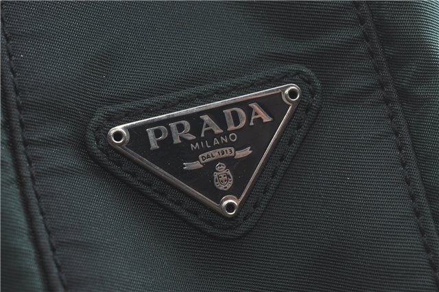 Authentic PRADA Nylon Tessuto Shoulder Tote Bag Green Khaki 2264C