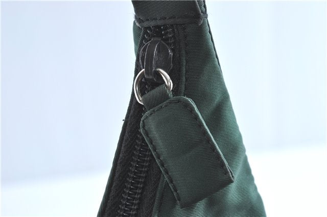 Authentic PRADA Nylon Tessuto Shoulder Tote Bag Green Khaki 2264C