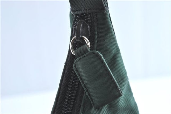 Authentic PRADA Nylon Tessuto Shoulder Tote Bag Green Khaki 2264C