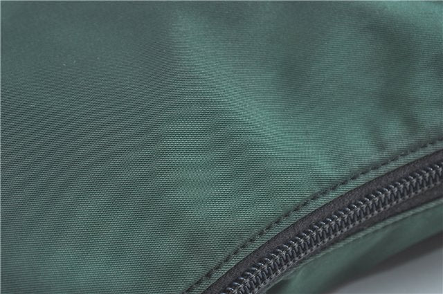 Authentic PRADA Nylon Tessuto Shoulder Tote Bag Green Khaki 2264C