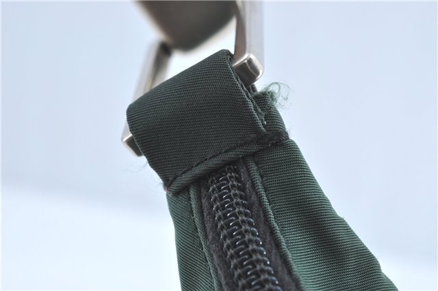 Authentic PRADA Nylon Tessuto Shoulder Tote Bag Green Khaki 2264C