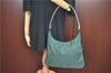 Authentic PRADA Nylon Tessuto Shoulder Tote Bag Green Khaki 2264C