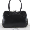 Authentic PRADA Leather Shoulder Tote Bag Black 2266D