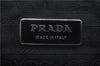 Authentic PRADA Leather Shoulder Tote Bag Black 2266D