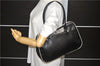 Authentic PRADA Leather Shoulder Tote Bag Black 2266D