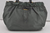 Authentic PRADA Nylon Tessuto Leather 2Way Shoulder Tote Bag Khaki Green 2266I